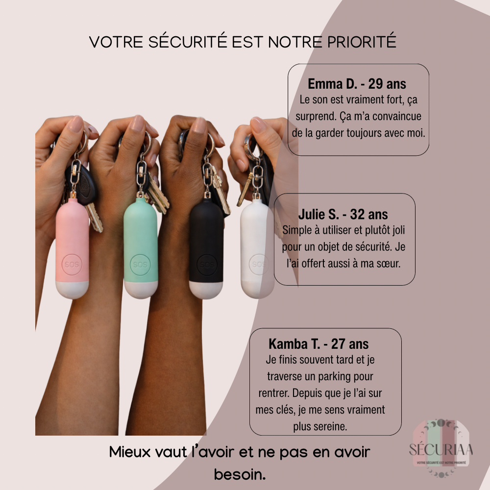 Alarme auto-défense féminine